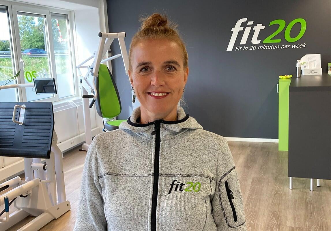 Bianca van Dam, Certified Trainer, in de fit20 Nieuwegein studio