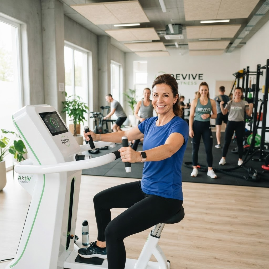 Vrouw traint met een persoonlijke trainer op de fit20 apparatuur